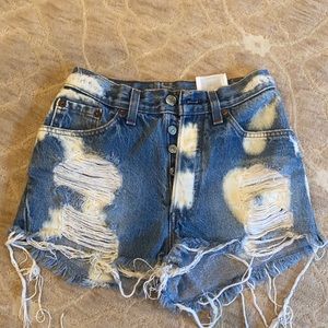 Levi’s 501 Acid Wash Cut-off Denim Short